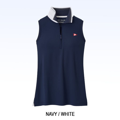PETER MILLAR CHRISSIE SLEEVELESS ZIP POLO