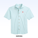 JOHNNIE-O BRECK SOLID KNIT SHORT SLEEVE BUTTON DOWN