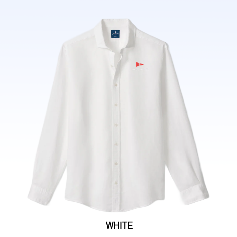JOHNNIE-O LINEN BLEND BUTTON DOWN SHIRT - MCCARTHY SOLID