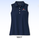PETER MILLAR LADIES SPORT MESH SLEEVELESS BUTTON POLO