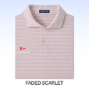 PETER MILLAR ALBATROSS STRIPE COTTON-BLEND PIQUÉ POLO