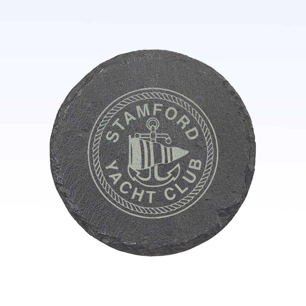 SET OF 4 SLATE COASTERS - 4"