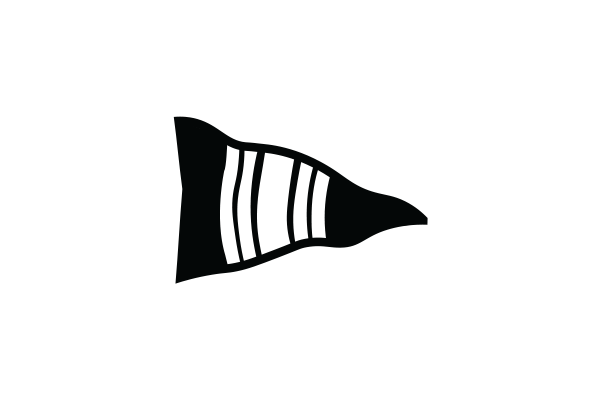 Stamford YC Wavy Burgee